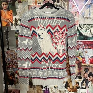 Game of Thrones Winter Is Here Ugly Christmas Sweater HBO